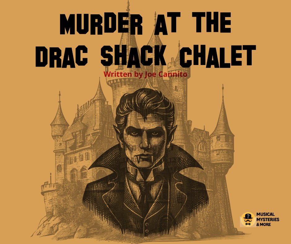 Murder at the Drac Shack Chalet Halloween murder mystery dinner theater at Christian Klay Winery